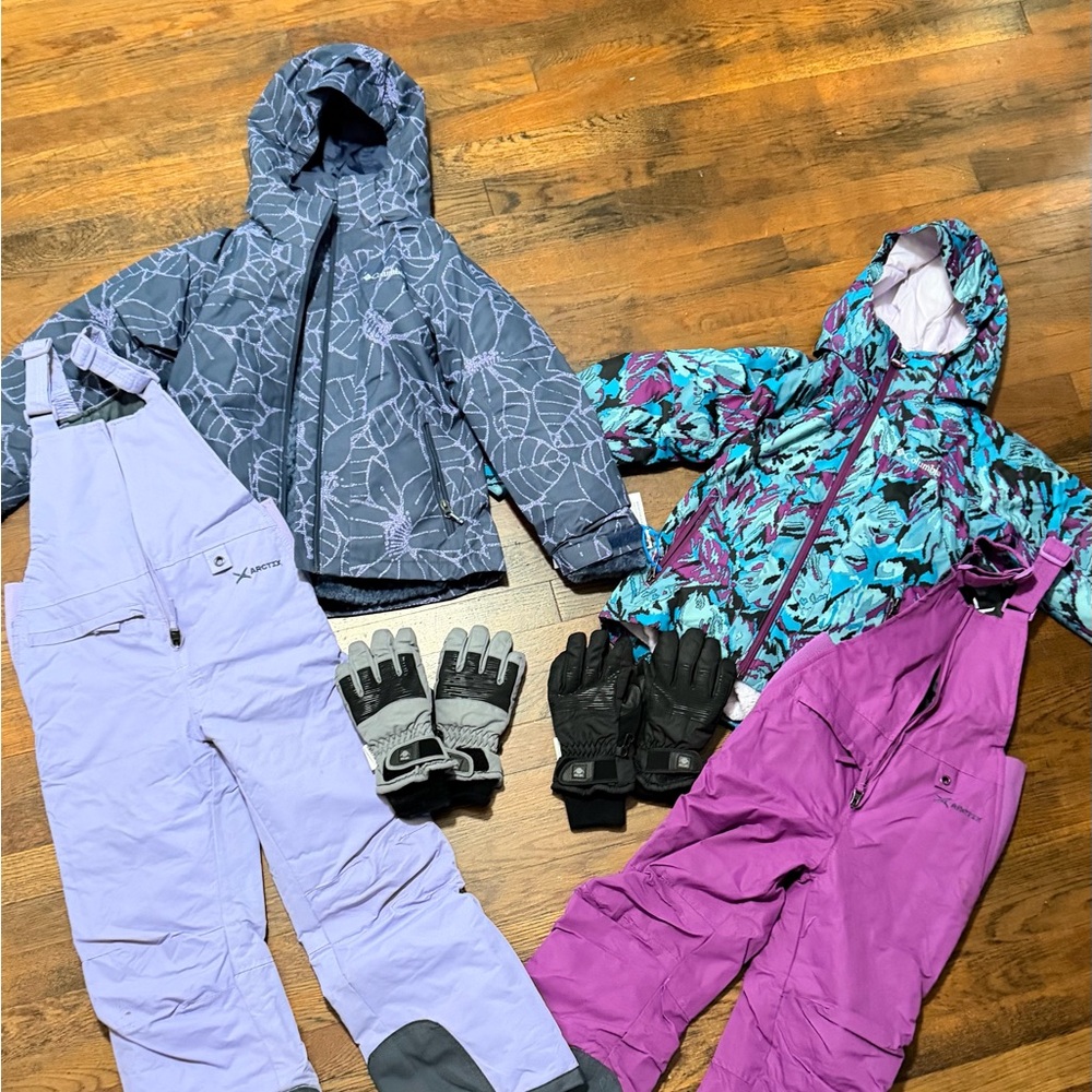Columbia 3-in-1, Arctic girls snow/ski gear combo with 3M gloves